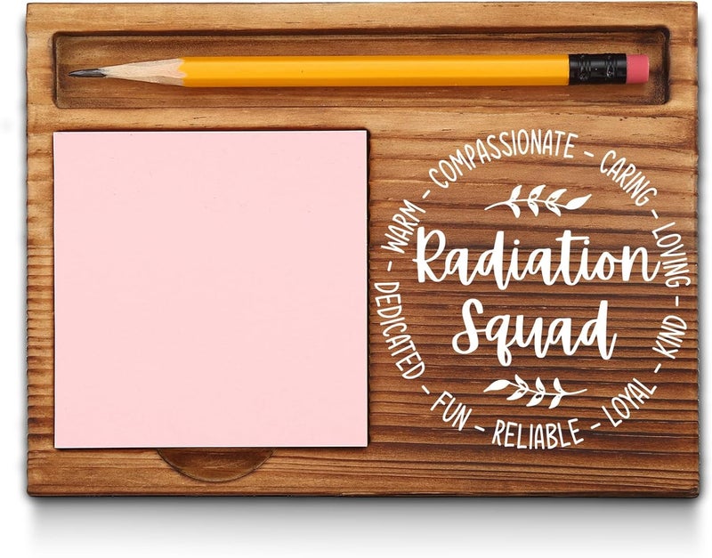 akeke Radiation Therapist Gifts, Radiation Squad Sticky Note Holder, Radiation Therapist Appreciation Thank You Gifts, Radiation Squad Team Office Desk Decor Self-Stick Note Pad Holders GAA13 - Image 1